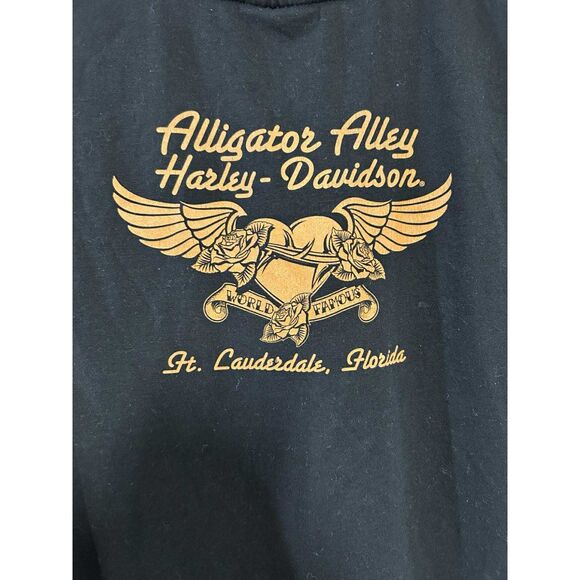 Alligator Alley FL Harley-Davidson Black Ladies XL T-Shirt - Picture 5 of 5